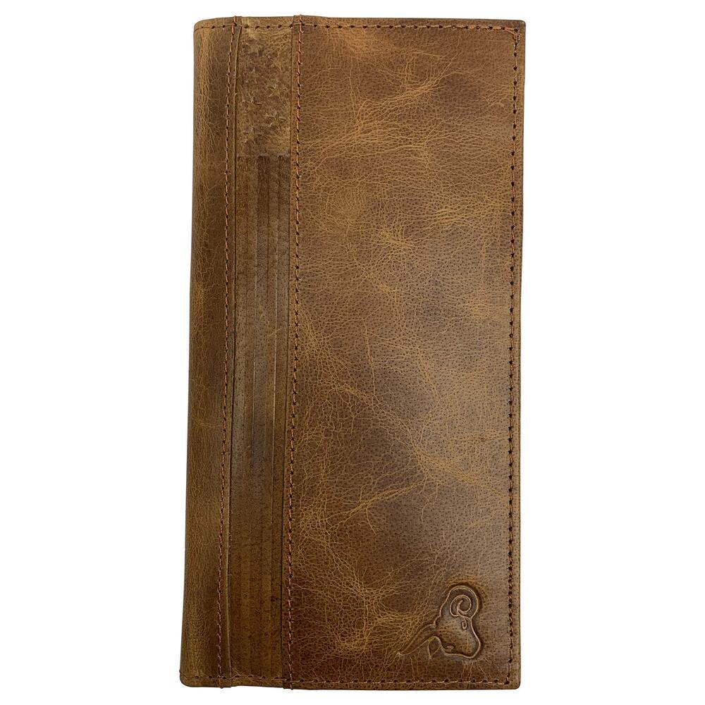 4027 Leather Checkbook Cover & Checkbook Holder Wallet RFID Blocking USA